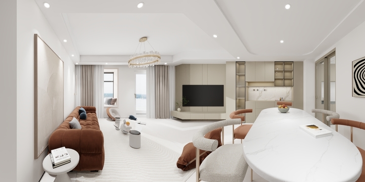 京都装饰有限公司-京都装饰正荣府下叠01户型-装修设计方案