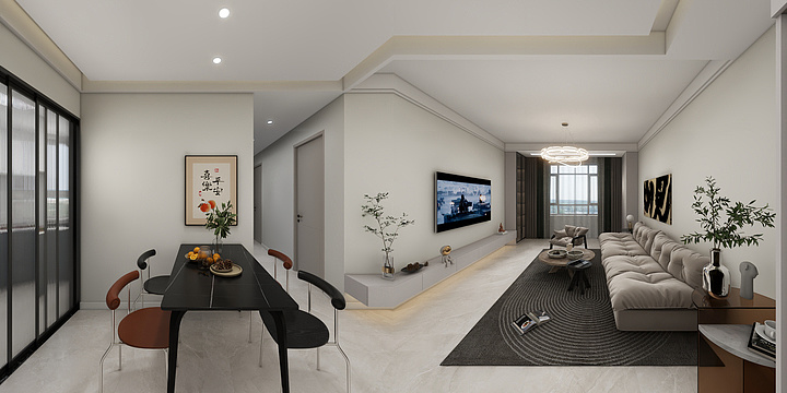 十二via-秦基澜城98㎡平面方案-装修设计方案