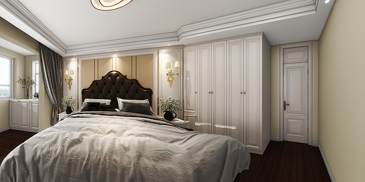 室内设计师高京-御景华府8-2-202-美式复古-2-装修设计方案