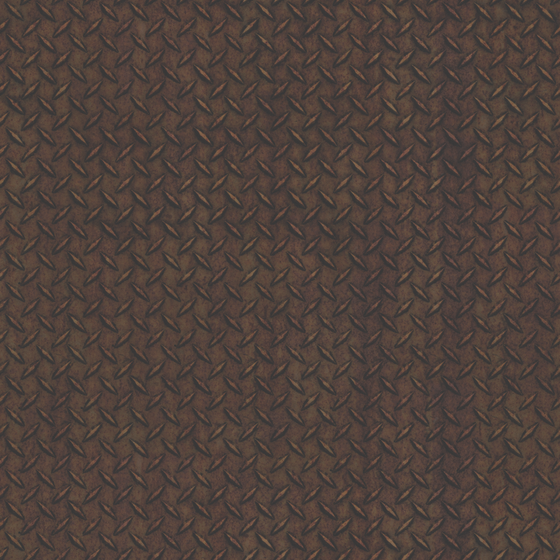 Metal-Corrosion Grid 3D Model in Brown