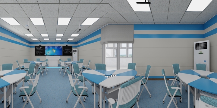 cr室内设计-北京路小学录播室-装修设计方案