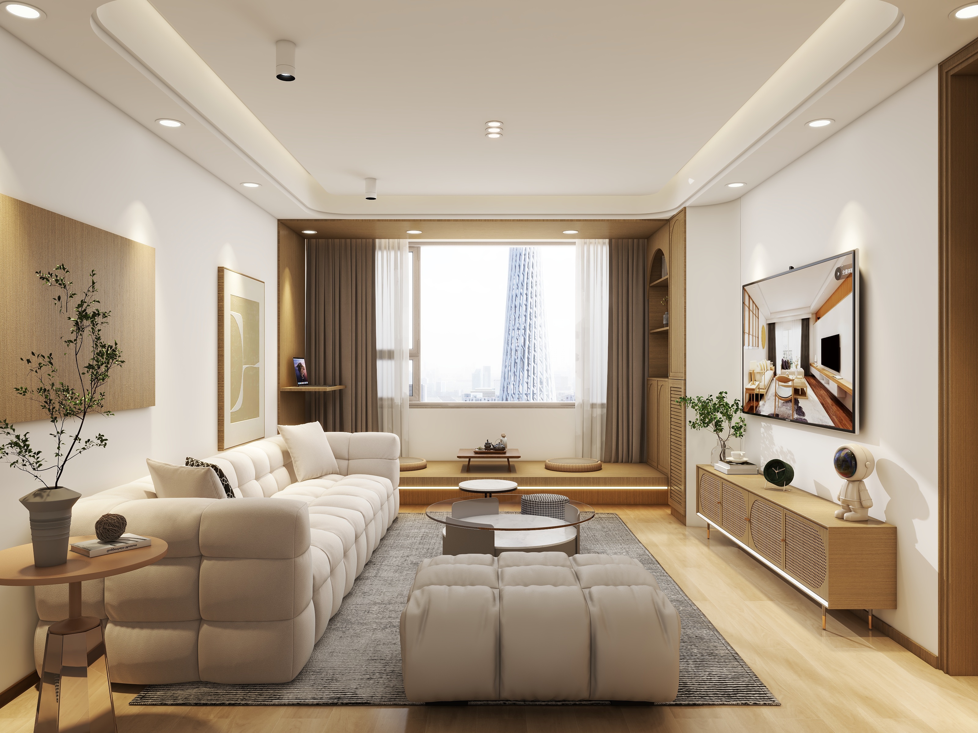 品筑设计|唐工-原木风民宿装修效果图