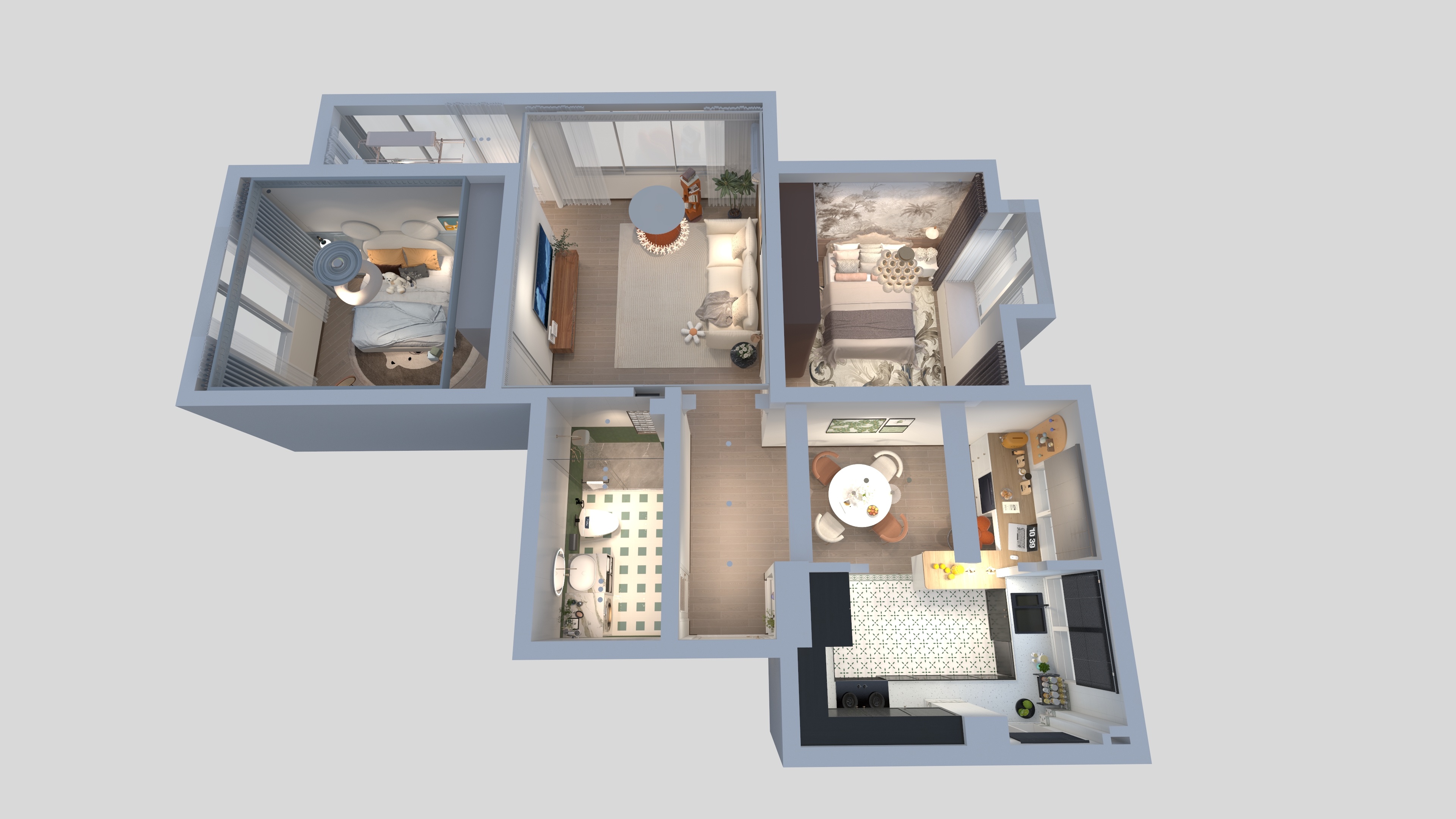 轻法效果图-装修设计方案