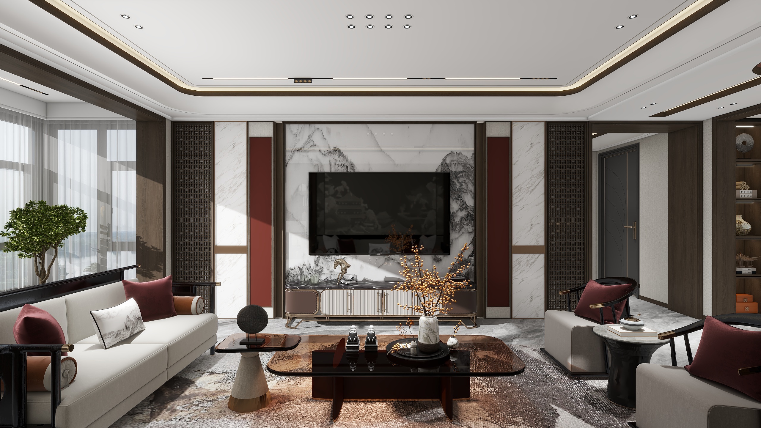 雅效设计工作室-关家台2-28中式-装修设计方案