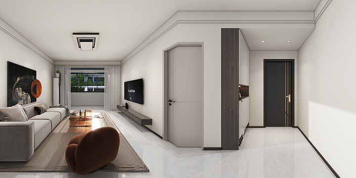 望穿抽水-文化家园H1-装修设计方案