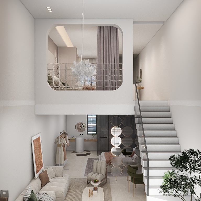 二白c-乌兰布统 复式 侘寂风-装修设计方案