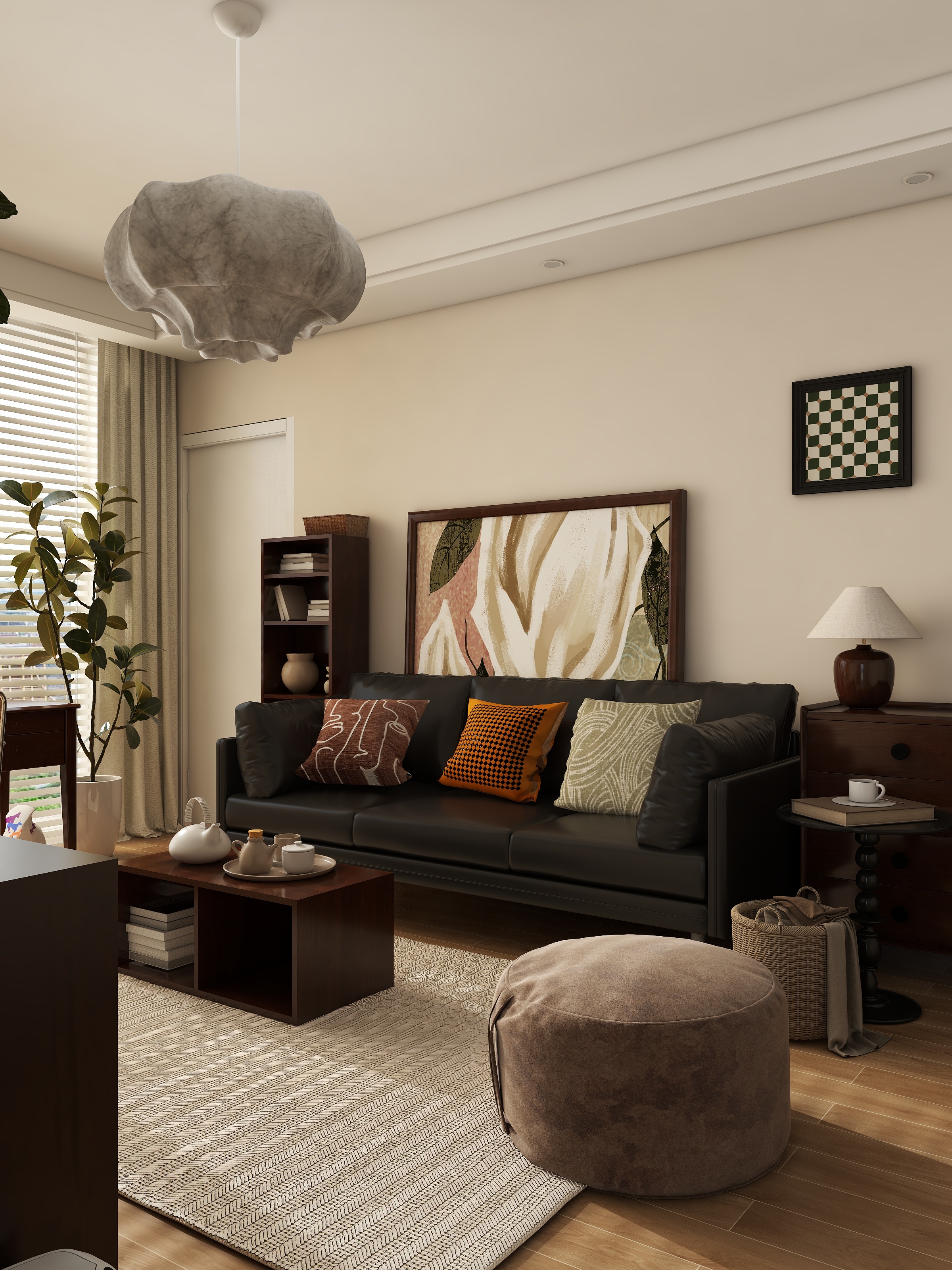 PEI-DESIGN-质朴之夏I中古混搭风-装修设计方案