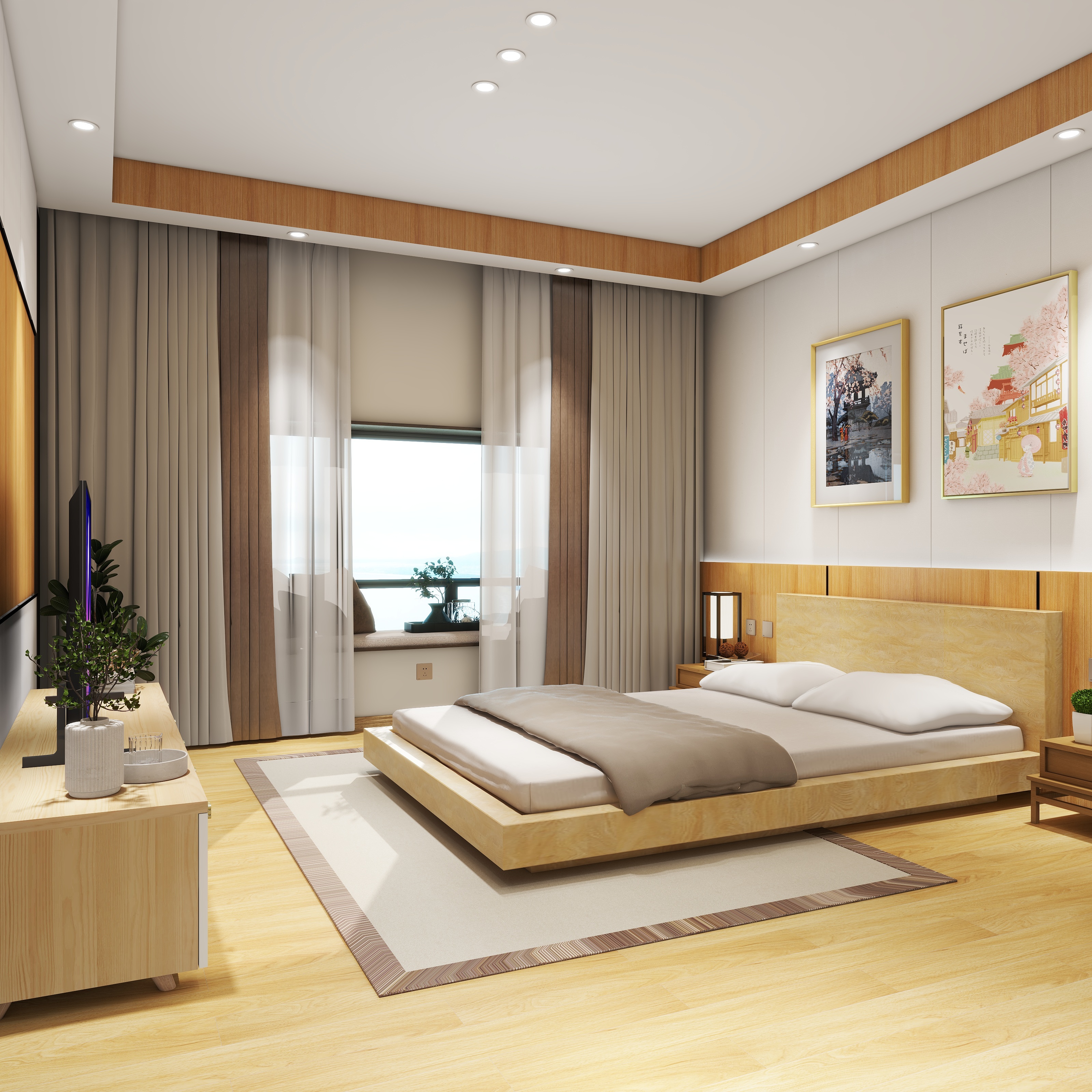 富哥的设计师狮思-龙湖名景台日式110㎡3室装修效果图