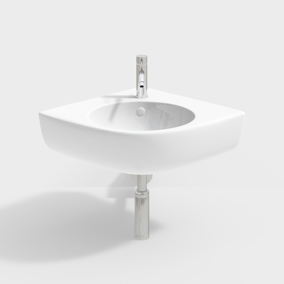 Modern right angle wash basin