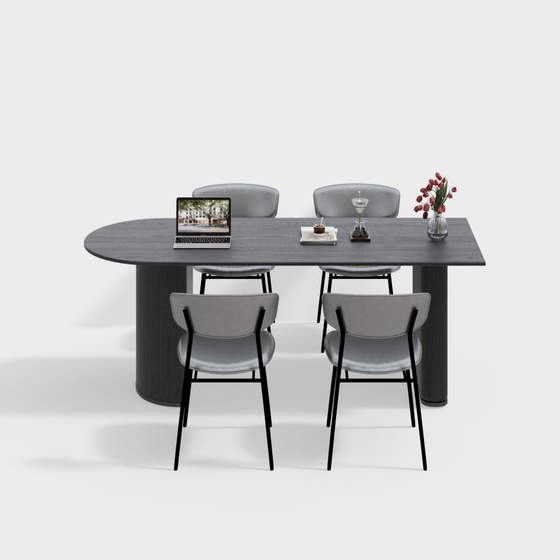 Modern dining table and chair set