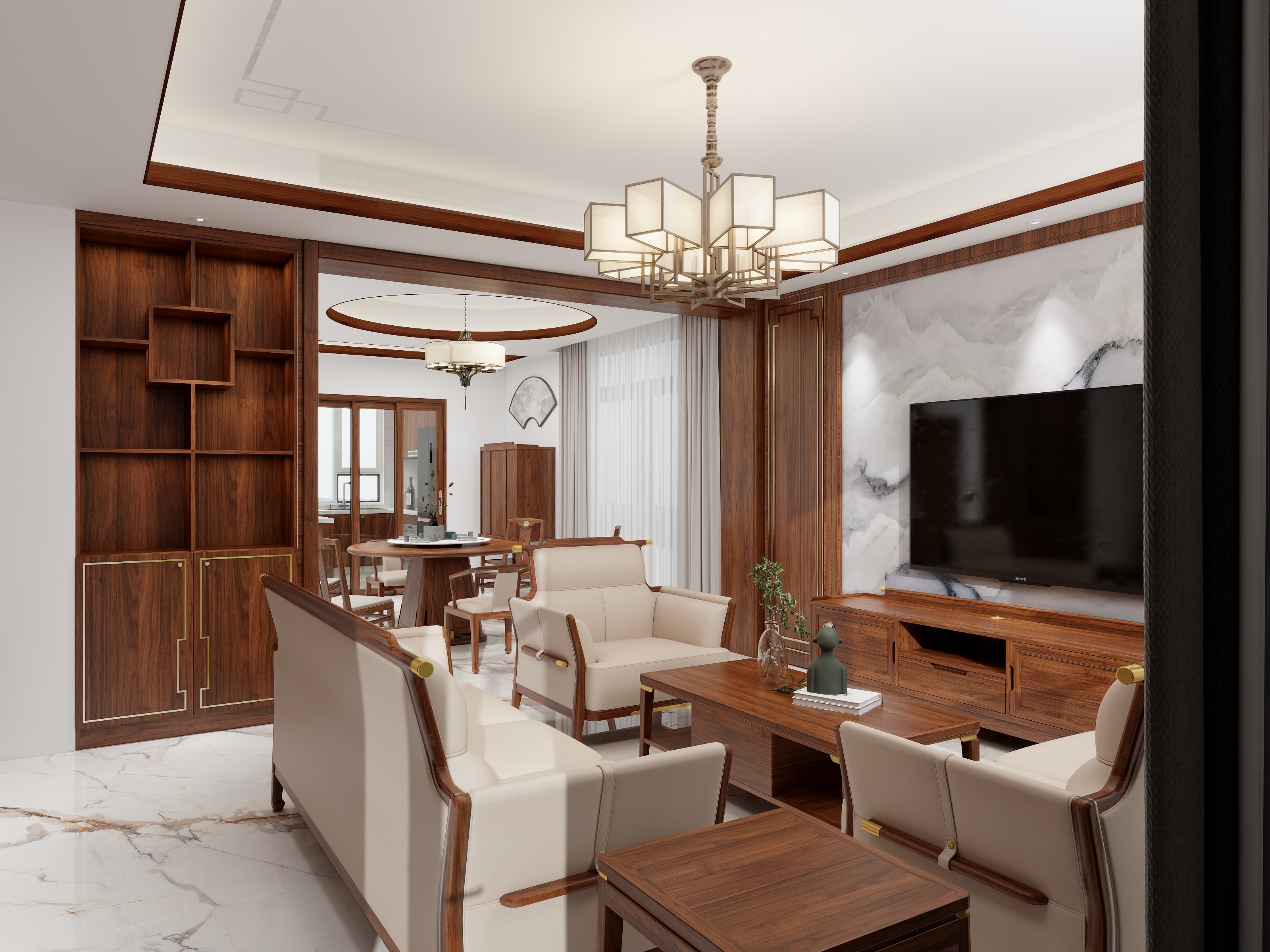 MrGuanGuan-铜木主义家具新中式72㎡MrGuanGuan-装修设计方案