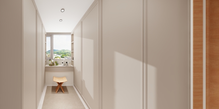 盟铭装饰设计事务所-新城萃隽128方案-原木奶油风-装修设计方案