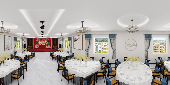 艺绘创客设计-酒店宴会大厅-装修设计方案