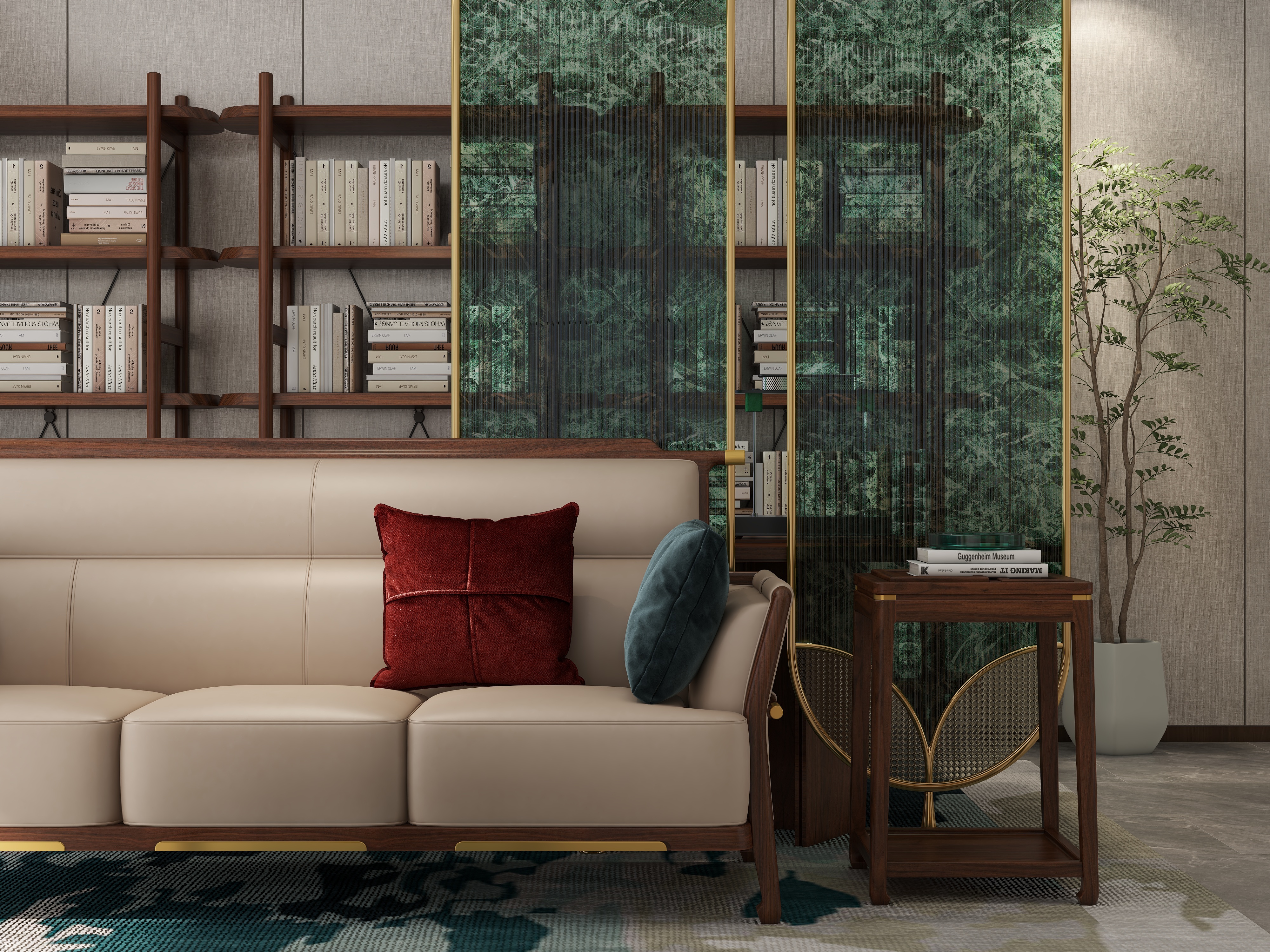 *效果图*-新中式+十叶设计-装修设计方案