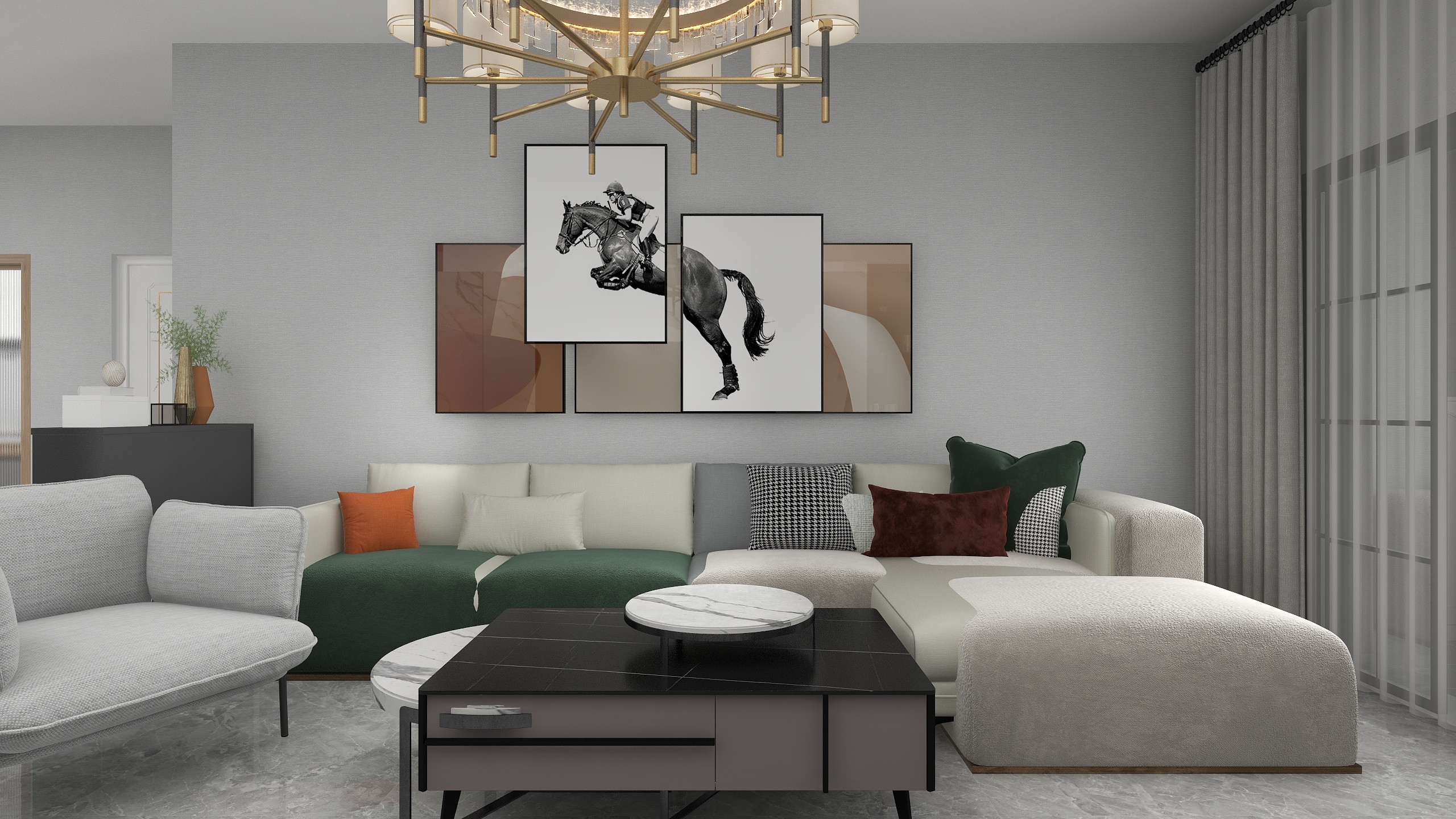 设计-男孩-岗李123㎡3室装修效果图