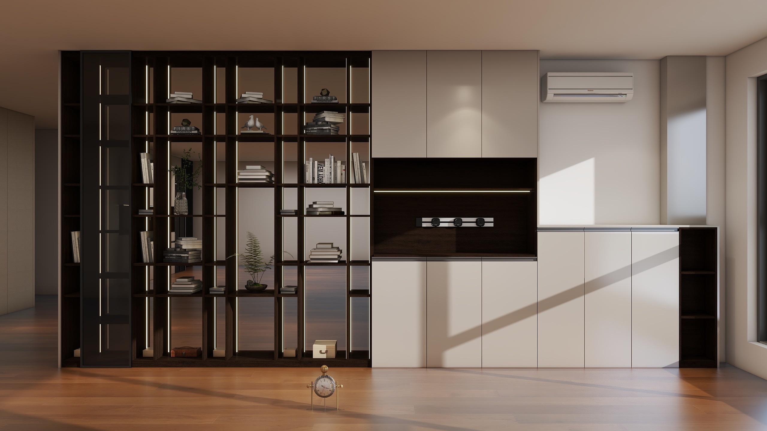 -全案设计工作室--展厅出样柜子-装修设计方案