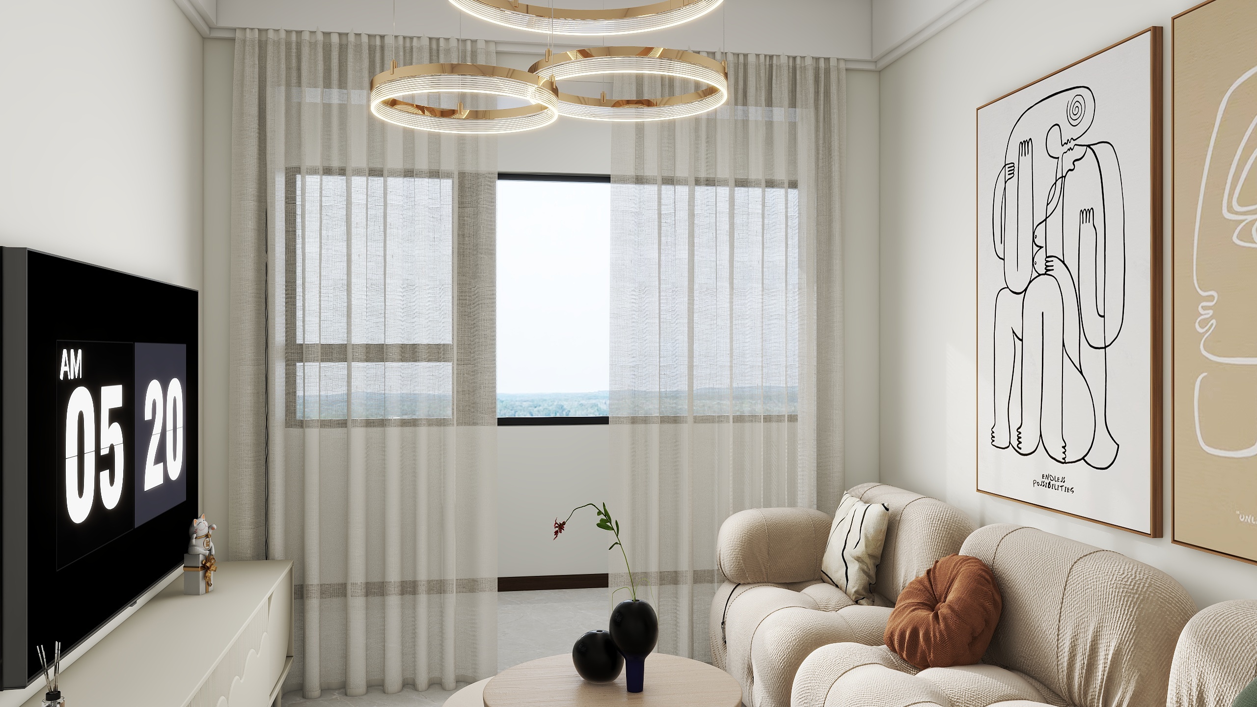 enyi设计工作室-建设路83㎡林军 装修效果图