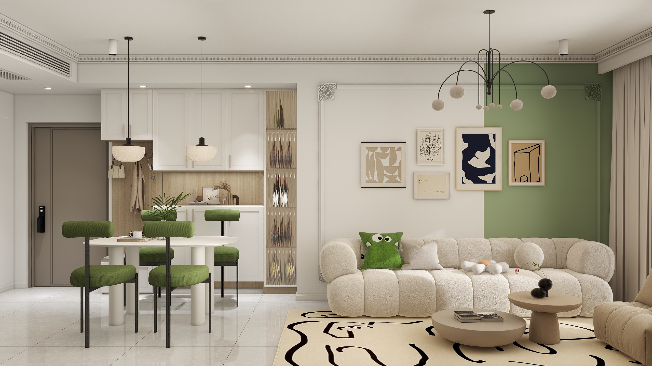 Ms.严-田园91㎡3室-装修设计方案