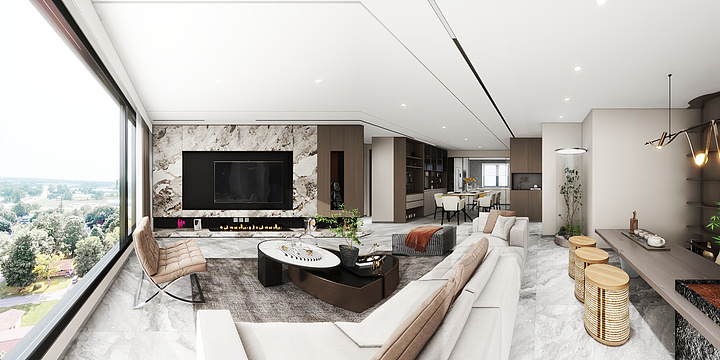 Designer-K-中海山湖大观户型137·-装修设计方案