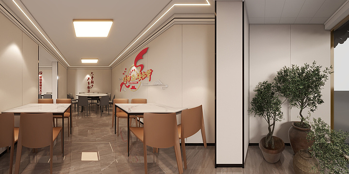 刘泊-米脂税务局餐厅出图-装修设计方案