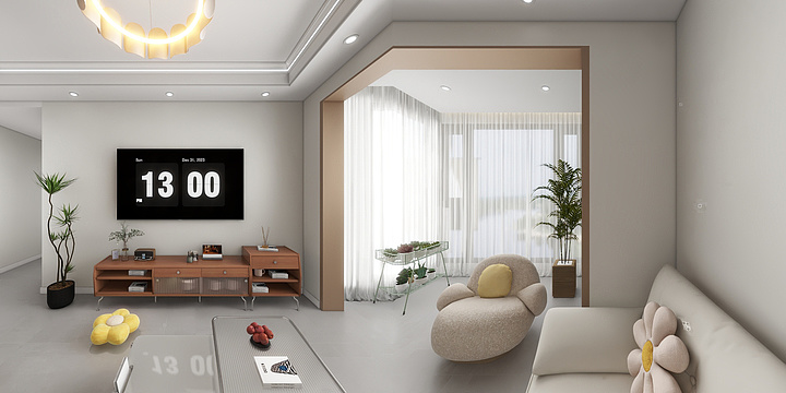 竹子zz-硬装专业等级考核户型-副本-装修设计方案