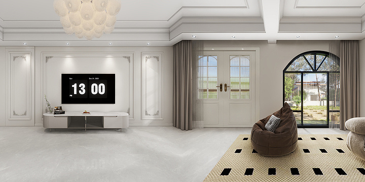 空间效果DESIGN-自建房二楼-装修设计方案