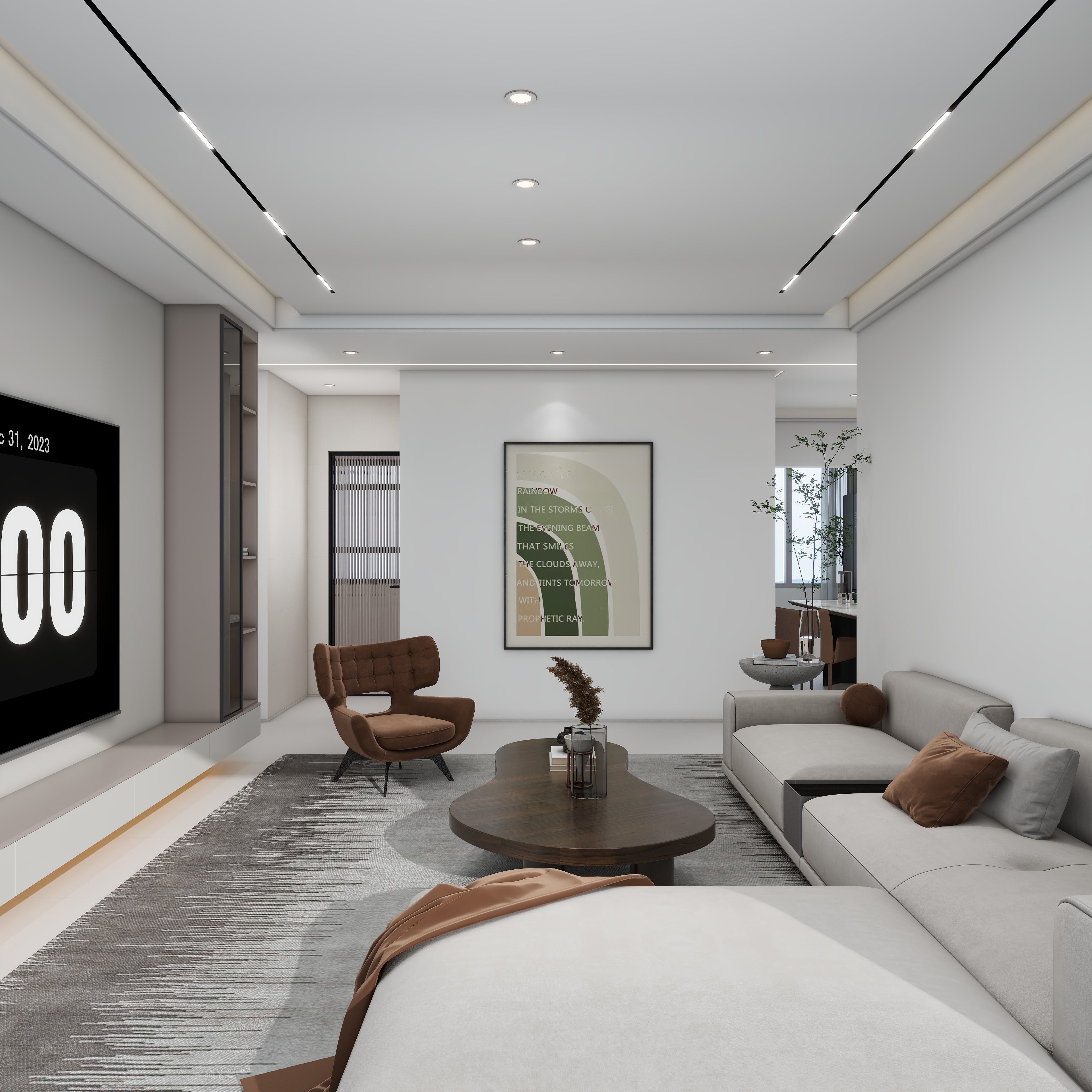 郑州赛都透明装修_张红运-锦程花园2号院117㎡3居极简风-装修设计方案