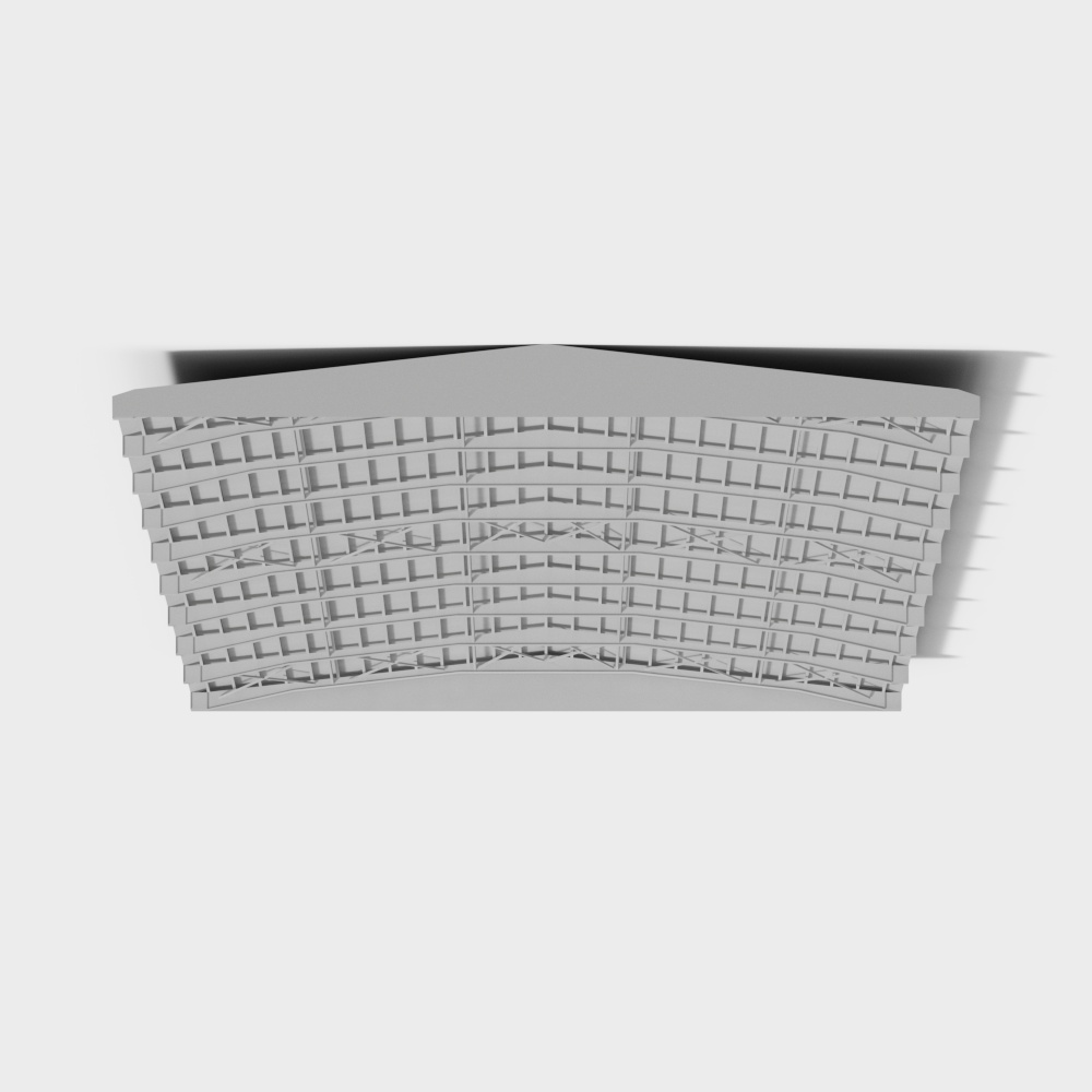 篮球馆吊顶3D模型