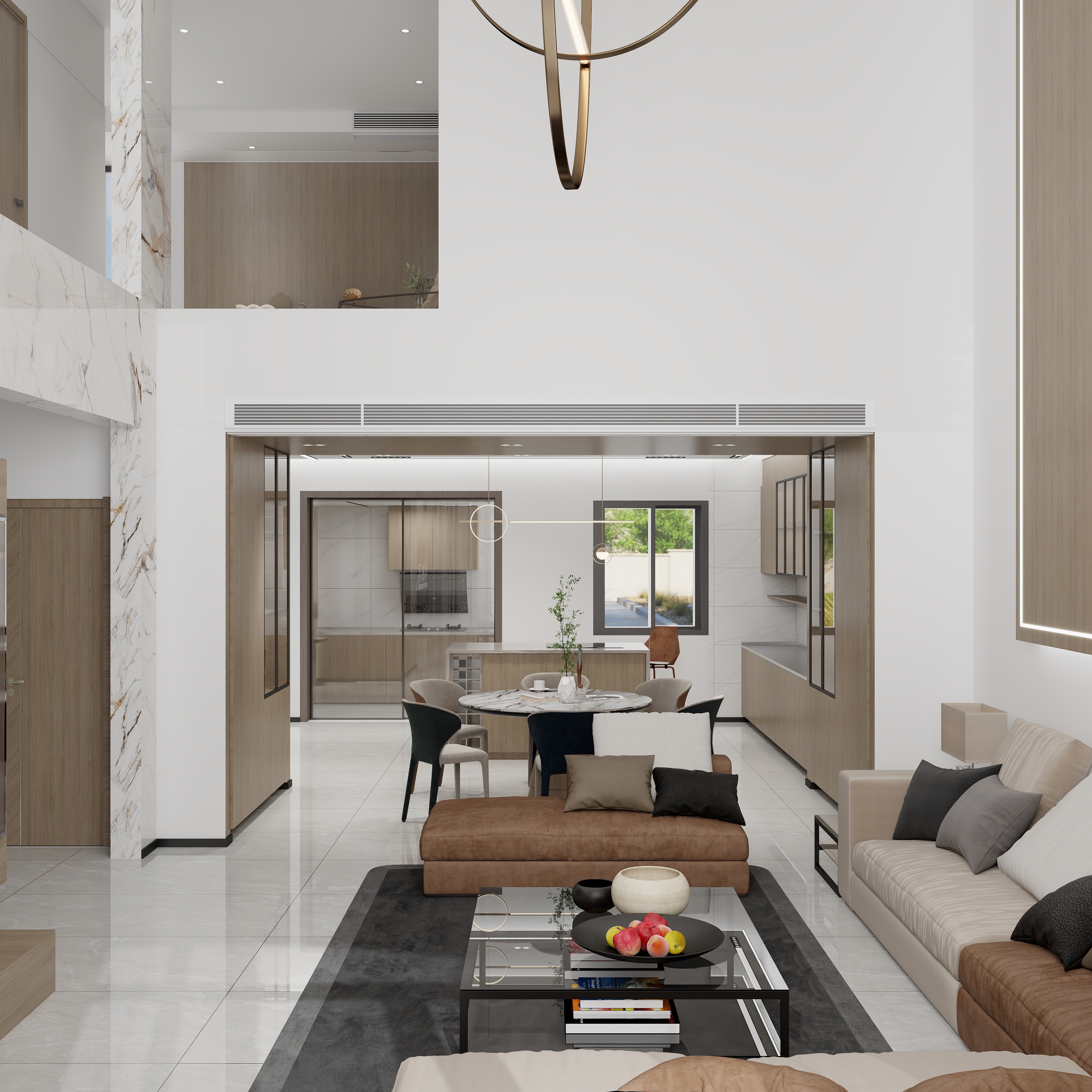 卓尚装饰设计-现代极简风  恒大别墅-装修设计方案