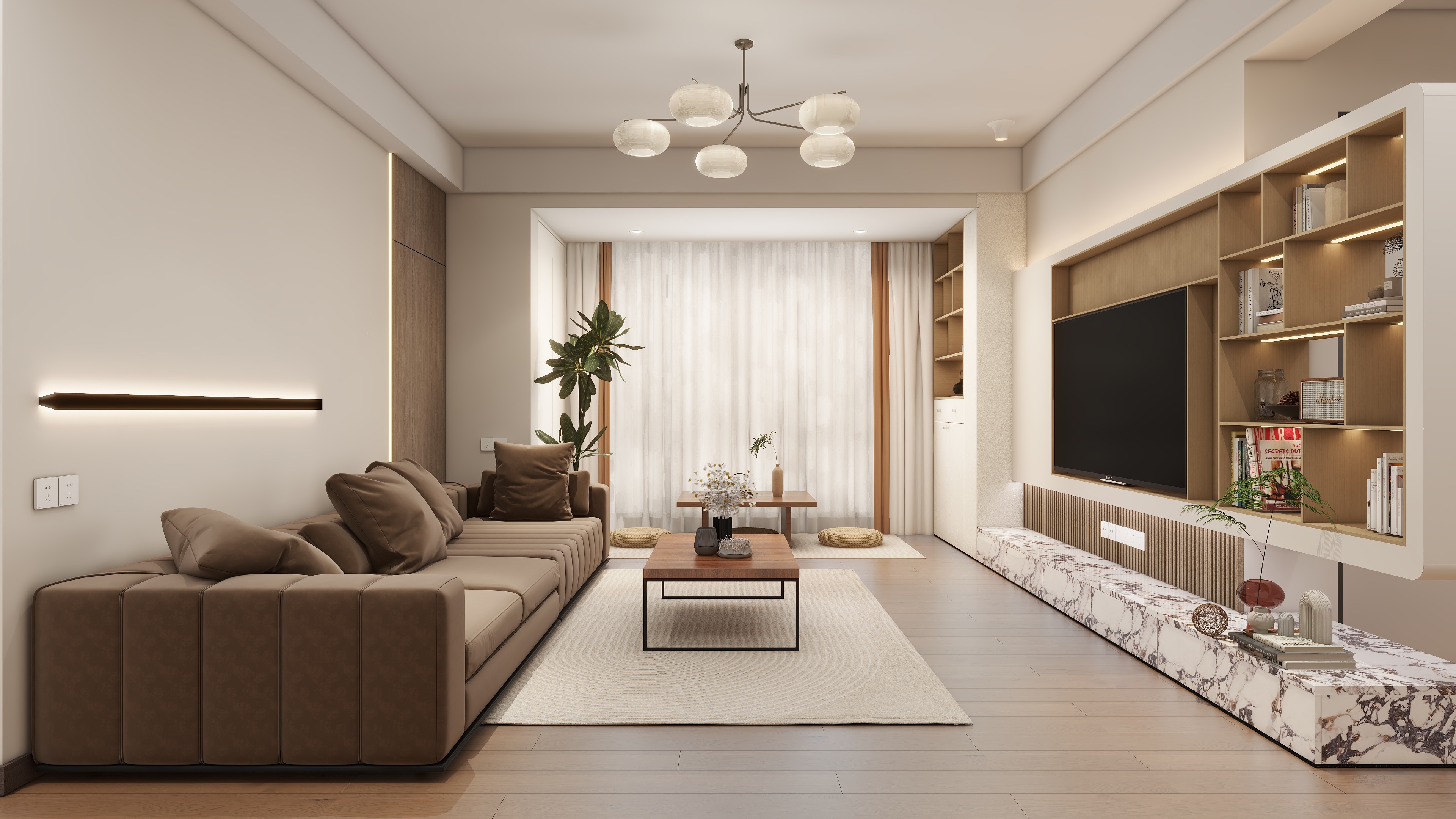 淡永明-113㎡大改极简轻奢-装修设计方案