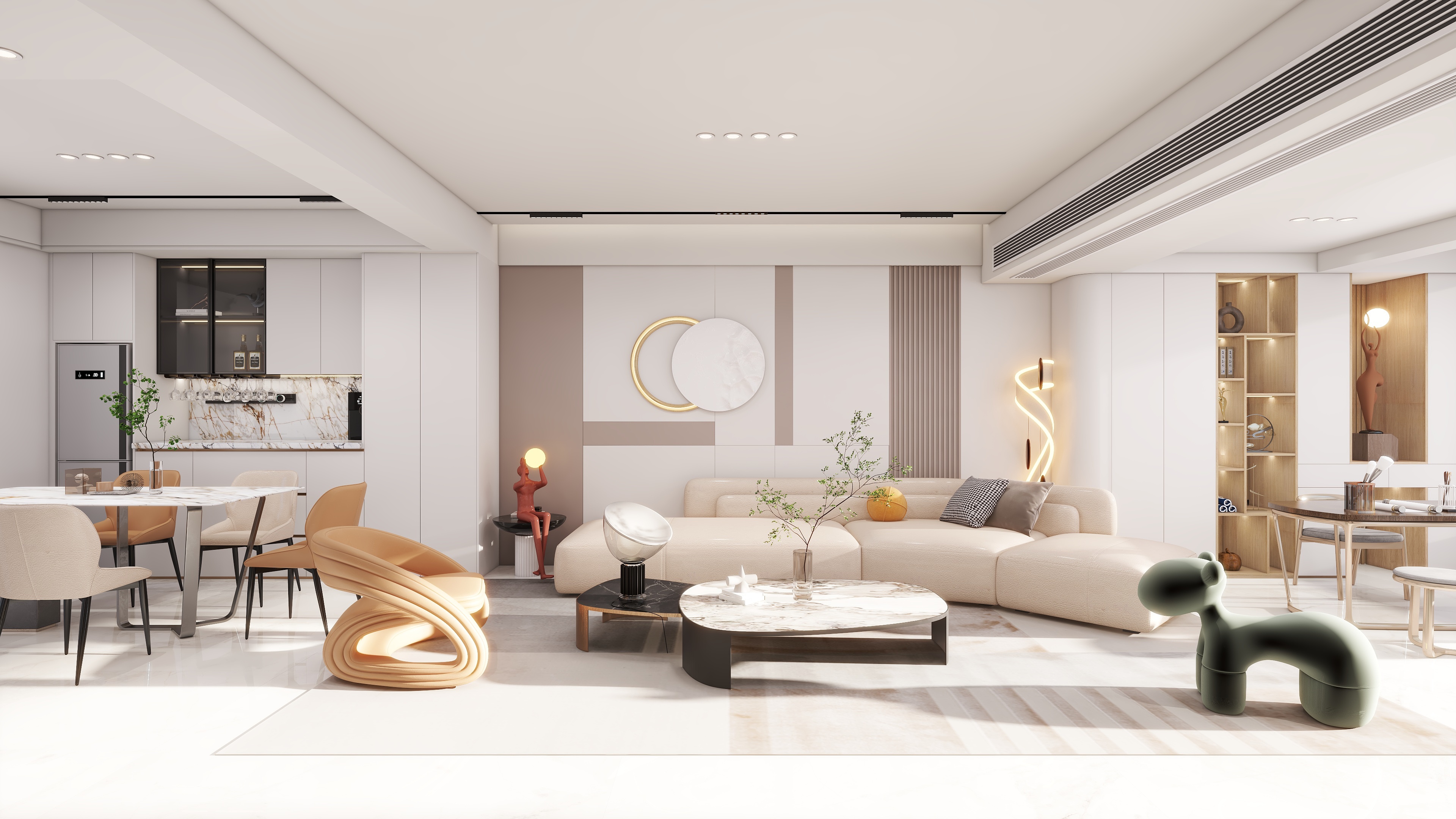 泸州德琅VhXd-轻奢198㎡5室装修效果图