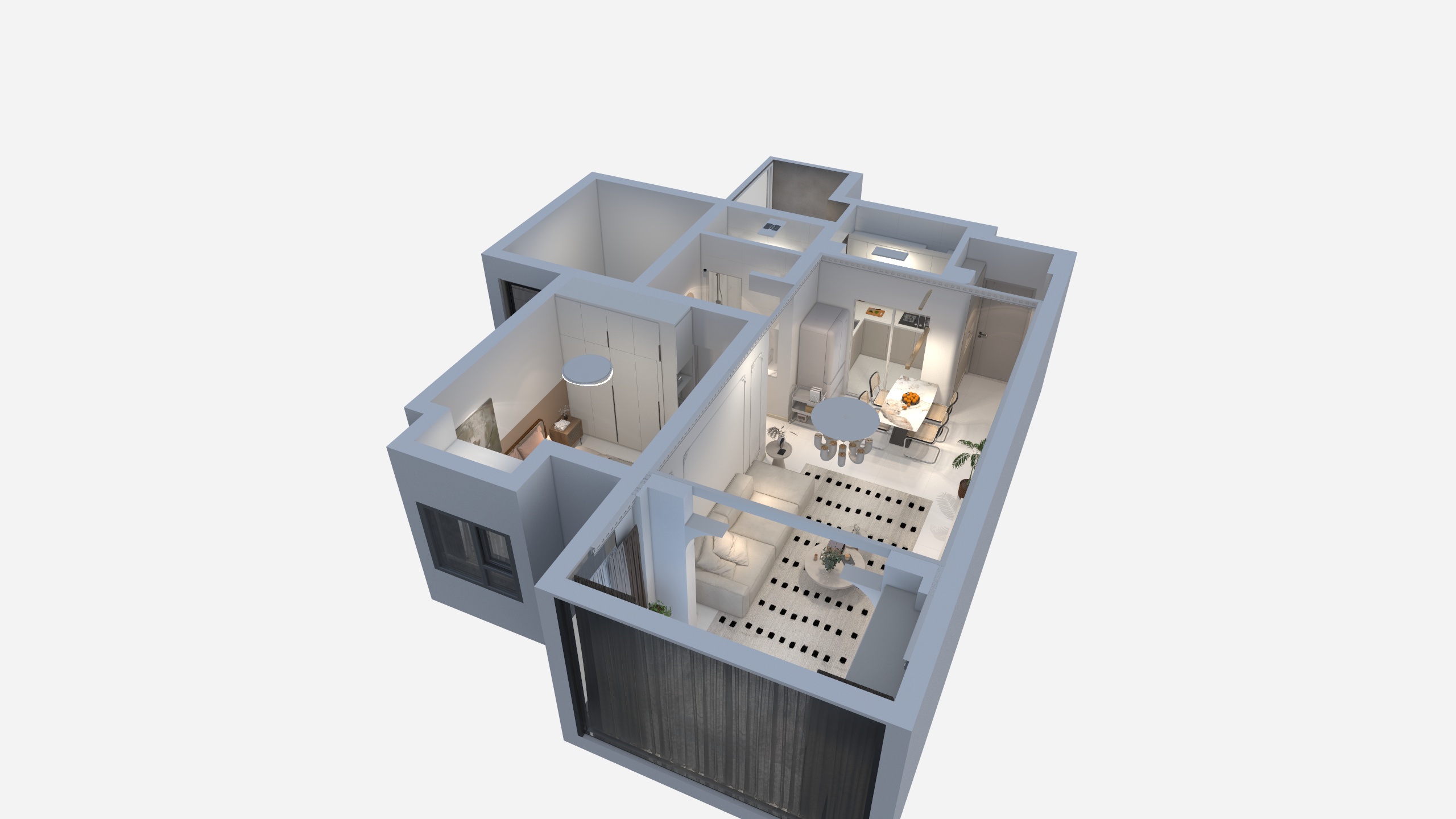 室内设计师-安澜-现代新居D区 19-2-11楼-装修设计方案