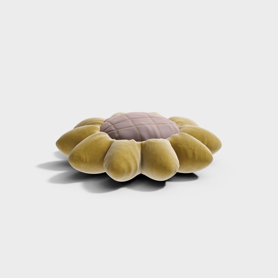 Yellow Cushion 3D Model