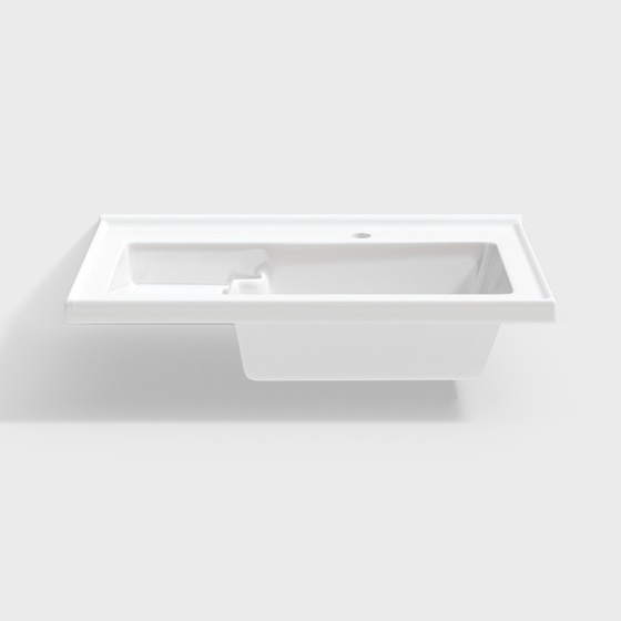 Modern washing machine cabinet integrated basin