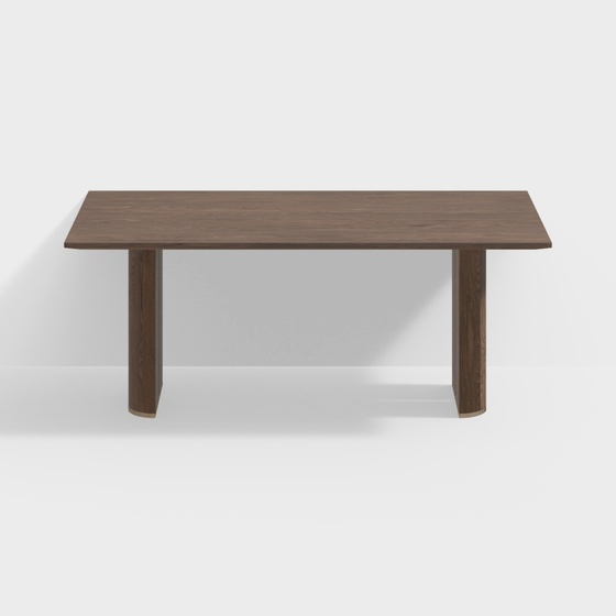 Modern log dining table