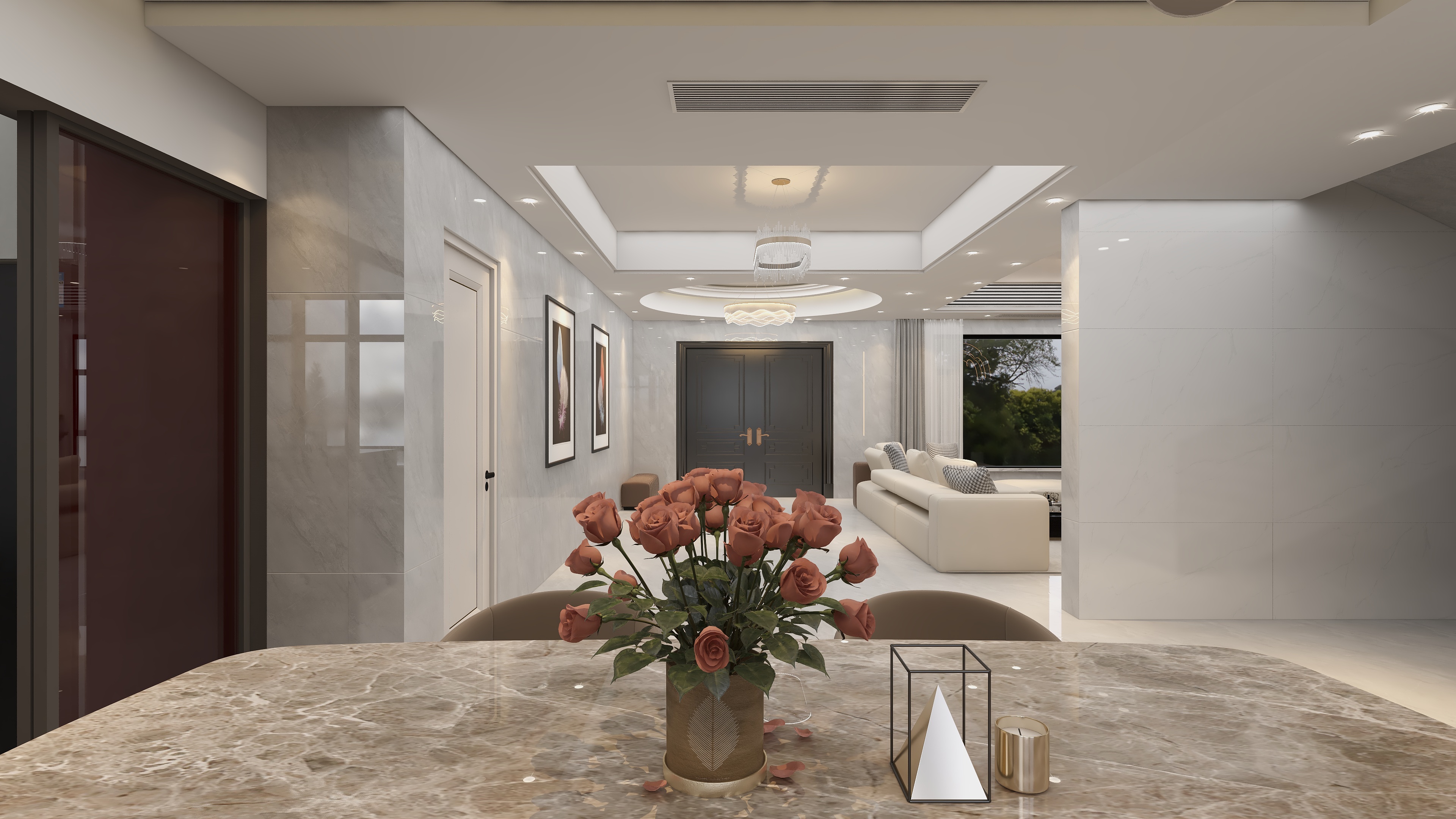 效果图定制13524942650-【现代风】~三层别墅-装修设计方案