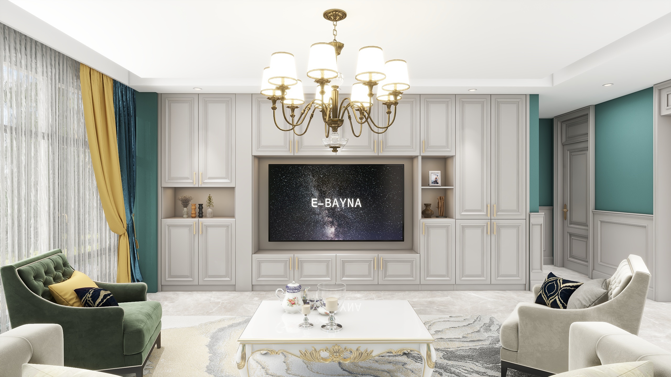 四月十一-美式121㎡4室-装修设计方案