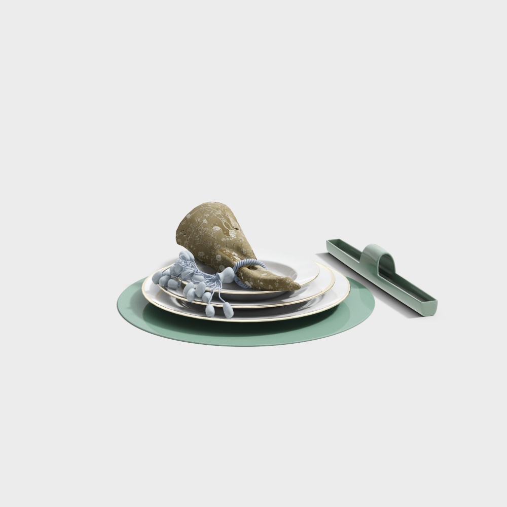 餐具摆件3D模型