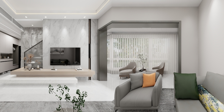 雨点斜飘-橡树黄金城9-1-1602第三版-装修设计方案