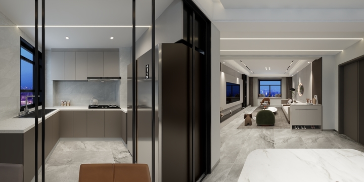 尚佳123-紫竹园三居两卫进门餐厅-装修设计方案