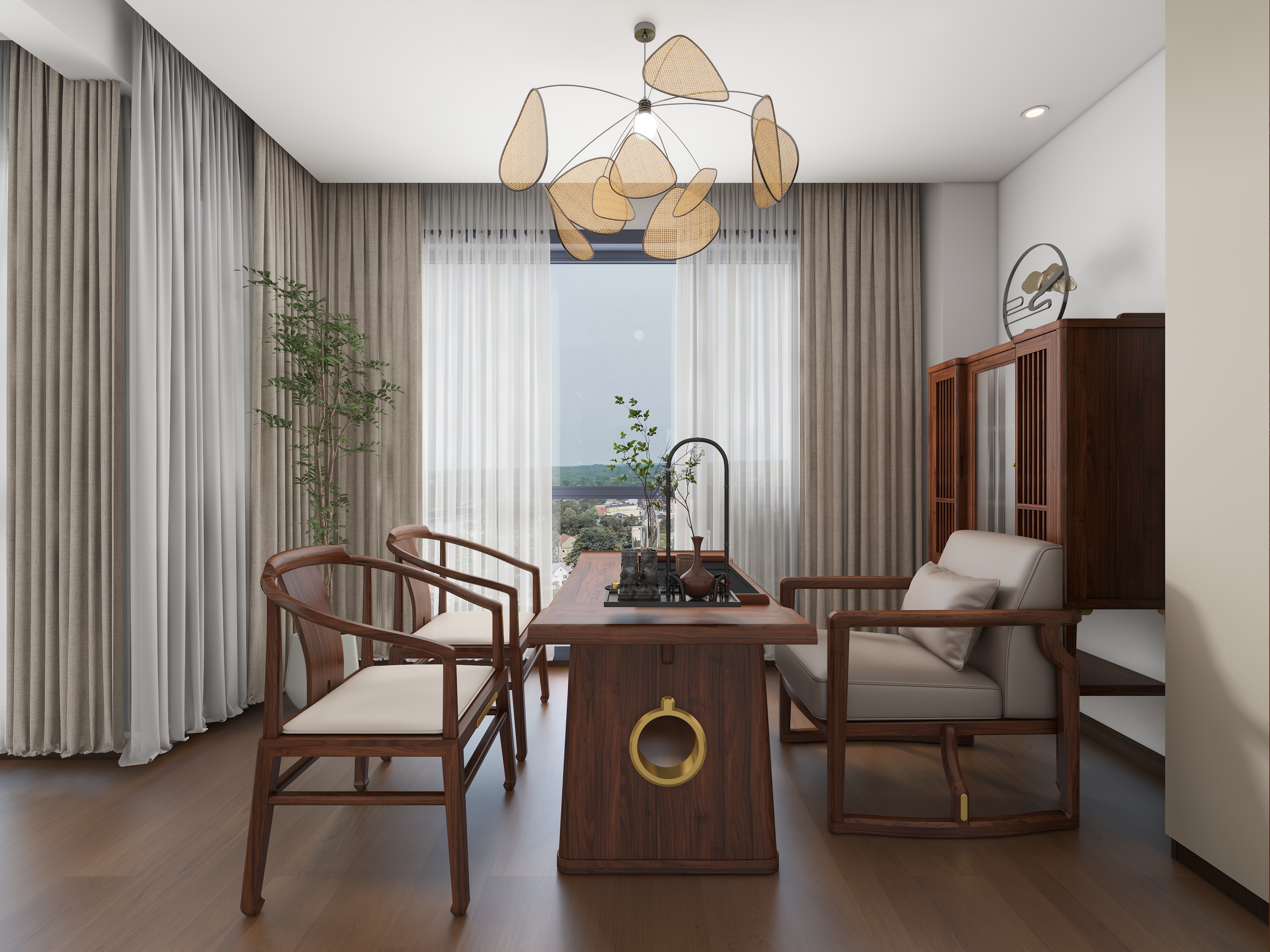 李先森室内设计-桐木主义家具127平三房-装修设计方案