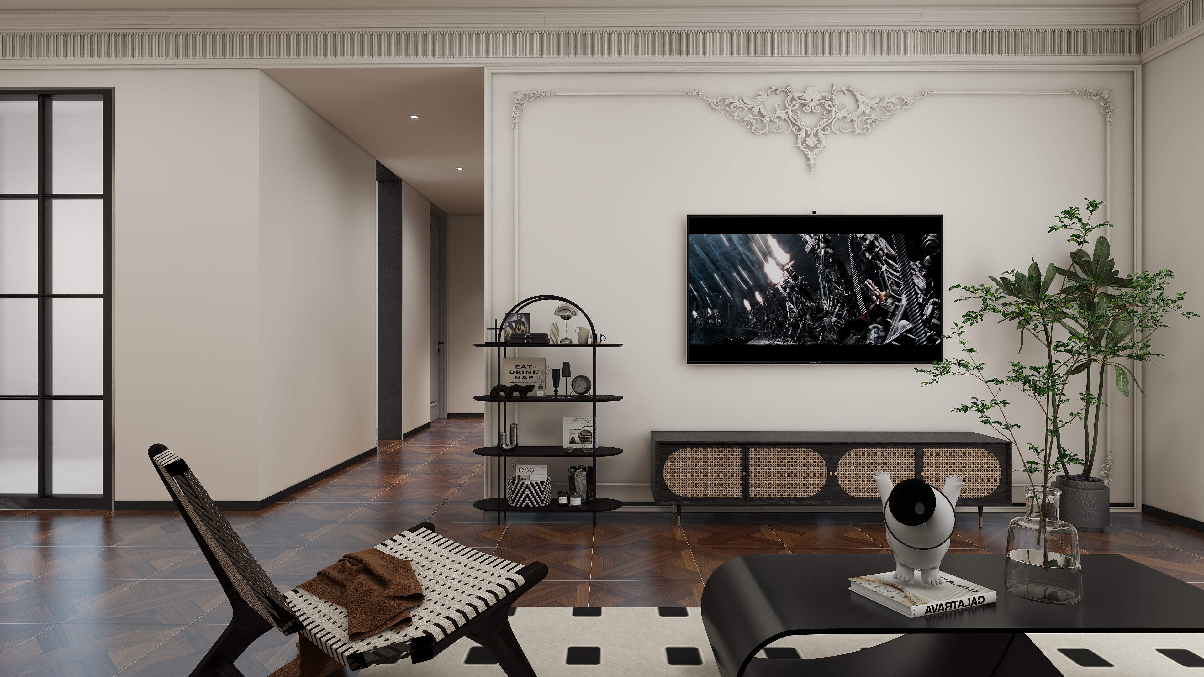 FW..-美式中古126-装修设计方案