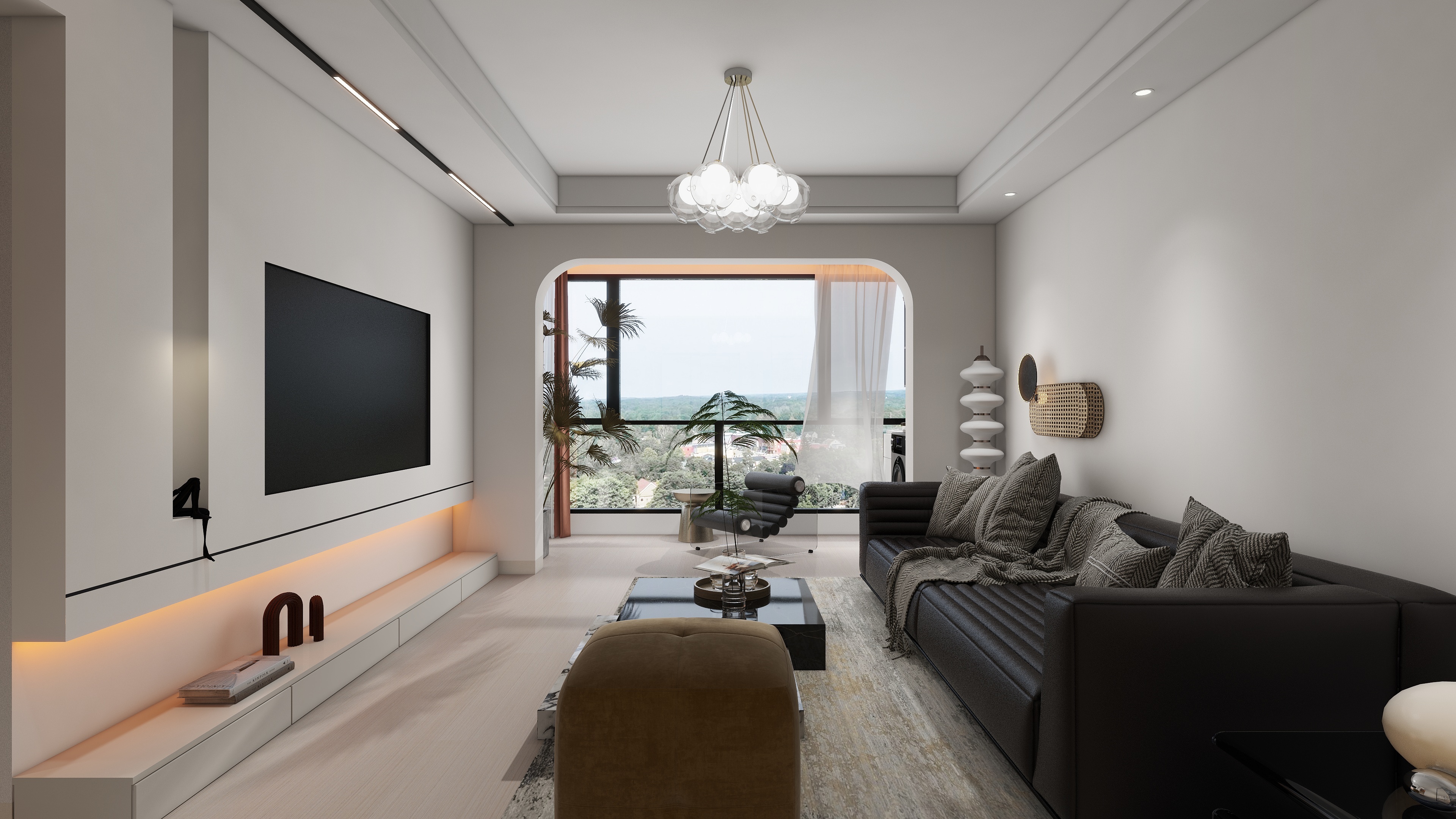 莫M莫-北投时代70㎡1室现代简约风格-装修设计方案