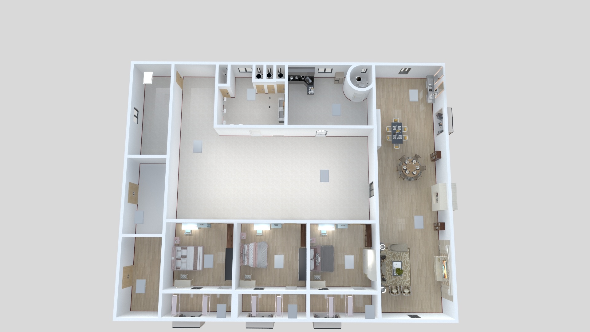 兰依云-六胞胎成年人全套房内设计-装修设计方案