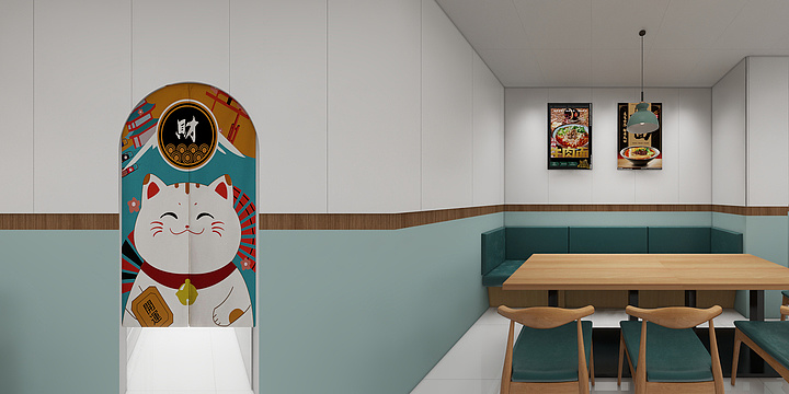 中山市佳祐装饰-面馆效果图设计-装修设计方案