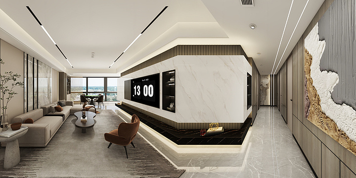 顺景豪庭2栋3004效果图-装修设计方案