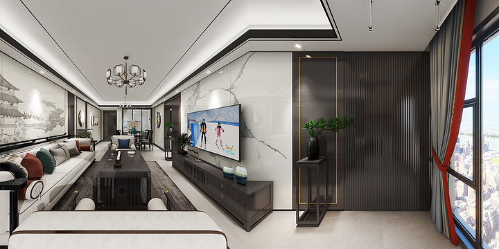 富添装饰-澜庭新中式-装修设计方案