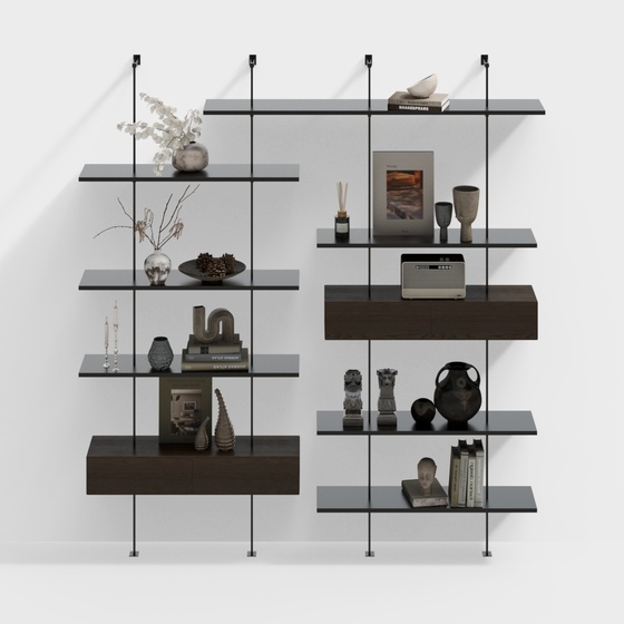 Medieval minimalist bookshelf