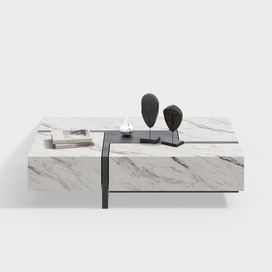 Modern minimalist living room coffee table/side table