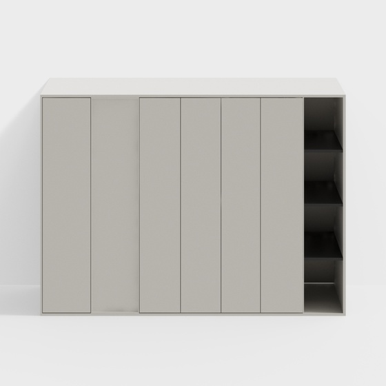 Modern minimalist wardrobe